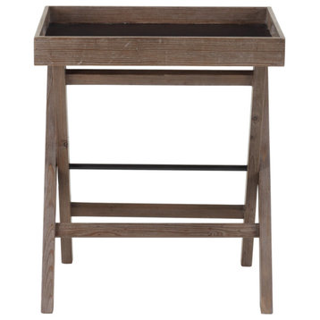 (Mh) Andrew Corner Side Table, Brown