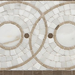 Tangent Ellipse Border in Ash - Accent Trim And Border Tile