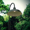 Cocoweb 16" Vintage LED Post Light in Black With 8' Post