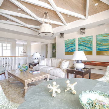 Beach Style Family Room