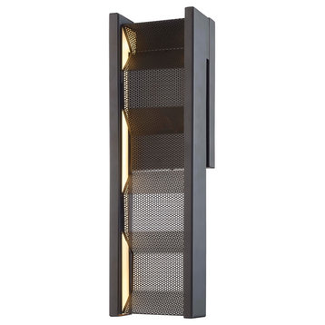 Fuze Wall Sconce, Modern Bronze, Frosted Acrylic