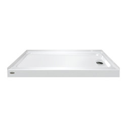Jacuzzi&reg; Cayman&reg; End-Drain Shower Base - Tub And Shower Parts