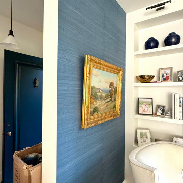 Phillip Jeffreis Wallpaper Installation in Living room