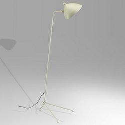 Astrom Floor Lamp | White / Brass - Floor Lamps