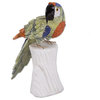 Novica Jungle Parrot Multi-Gemstone Statuette