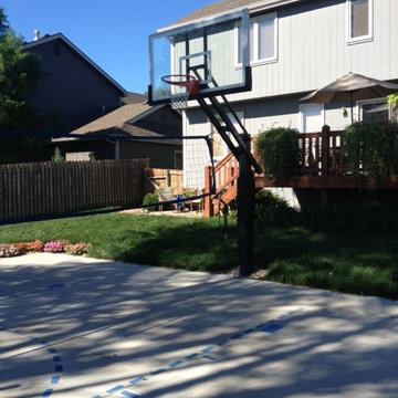 Shelly M's Pro Dunk Platinum Basketball System on a 33x25 in Lawrence, KS