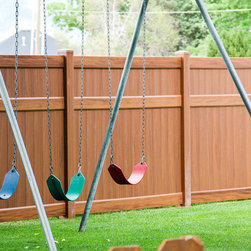 Mocha Walnut Vinyl Fence - Products