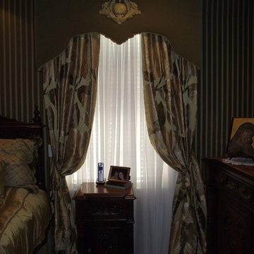Master Bedroom with upholstered walls