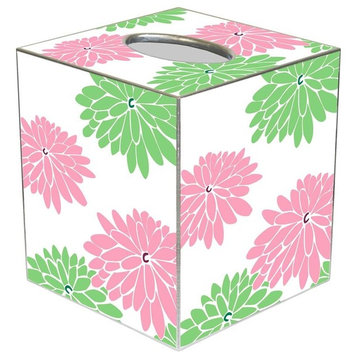 TB1563-Mod Mum Green and Pink Tissue Box Cover