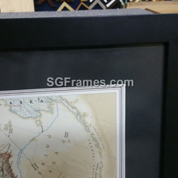 Map Framing &ndash; 3D view &ndash; with Gap &ndash; SGFrames - Products