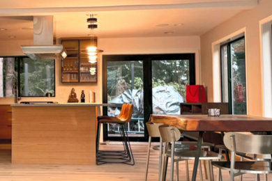 Example of a trendy home design design in New York