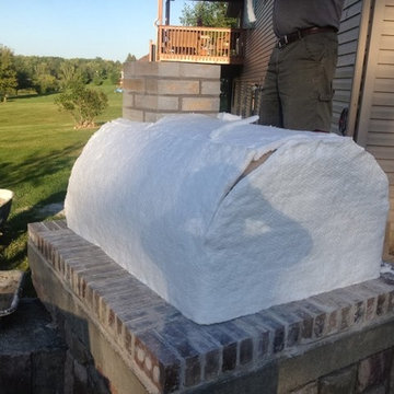 The Olson Family Wood Fired Brick Pizza Oven in Minnesota