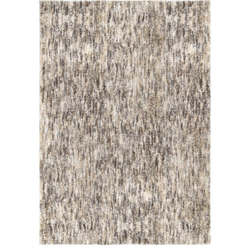 Palmetto Living Multi Solid Taupe Grey 5'3" X 7'6"