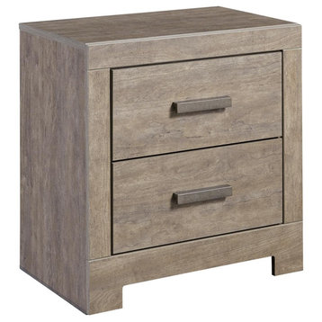 Culverbach Weathered Gray Two Drawer Nightstand