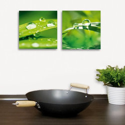 Platin Art's Deco Glass Wall Decor- After the Rain - Set of 2 - Wallpaper