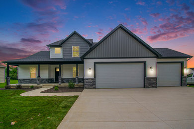 Example of an arts and crafts exterior home design in Other