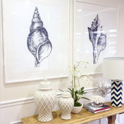Navy Shells Pair - Artwork