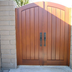 Clean and Simple Wood Gates - Home Fencing And Gates