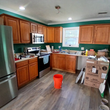 Ritchie's full Kitchen Remodel, Full home Painting, and Shower install