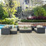 Canvas Antique Beige Summon 9 Piece Outdoor Patio Sunbrella Sectional Set