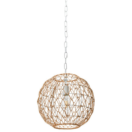 Robert Stevenson Lighting Alaina Paper Rope Ceiling Light, Natural/Antique White