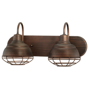 Millennium Lighting Neo-Industrial Vanity Light 5422-SN Satin Nickel