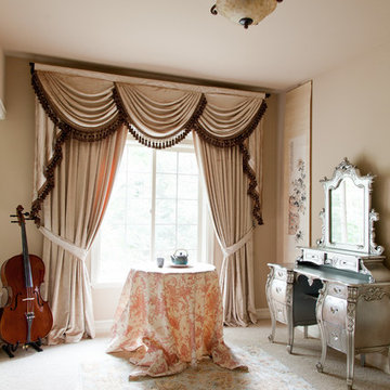 Valance curtains with swags and tails by celuce.com