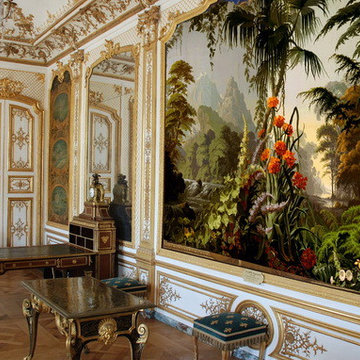 hand painted wallpaper for hotel project