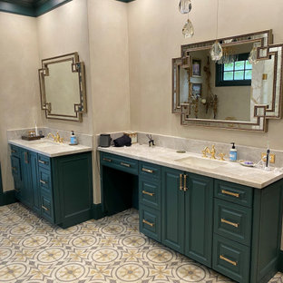 75 Beautiful French Country Mosaic Tile Floor Bathroom Pictures & Ideas ...