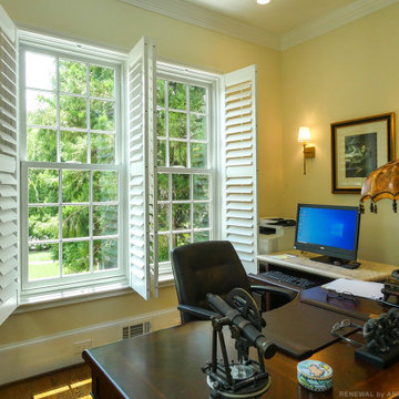 New White Windows in Handsome Home Office - Renewal by Andersen Greater Georgia