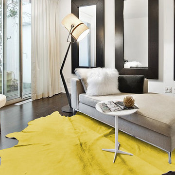 GENEVA -COWHIDE - RUG-YELLOW