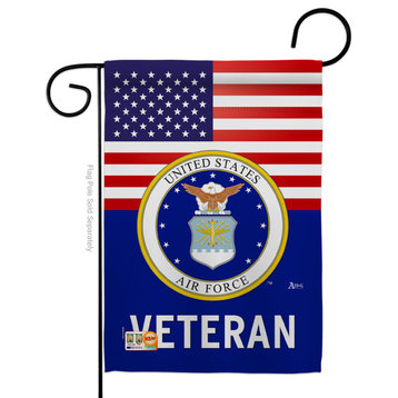 US Air Force Veteran Americana Military Garden Flag