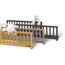 Solid Pine Bed Rail, Linen Grey
