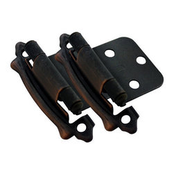 Cosmas - Cosmas 17329-ORB Oil Rubbed Bronze Hinge Variable Overlay, Set of 2 - Hinges