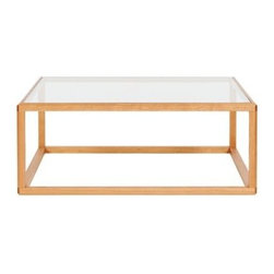 スクエアガラステーブル - Coffee Tables
