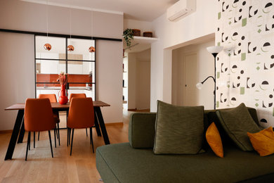 Immagine di una sala da pranzo contemporanea