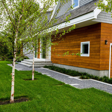 Fish Brook Overlook - Granite and Natural Stone Pool Terrace and Gunite Lap Pool
