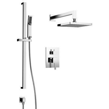Colton Shower Set, Two Functions, Brushed Nickel