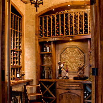 Wine Grotto Created From Unused Closet
