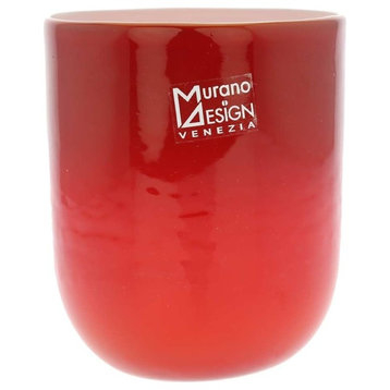 GlassOfVenice Murano Glass Luminoso Tumbler - Red
