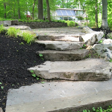 Boulder ideas & Broken Blue Stone Path