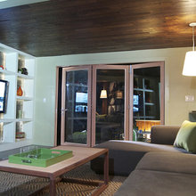 doors leading to backyard