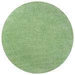KAS - KAS Bliss 1578 Spearmint Green Shag Area Rug, 6' Round - This is a collection that, in all honesty, lives up to its name. Featuring extreme softness and luxury, our Bliss super soft shag is available in a number of beautiful colors that will feel amazing underfoot. Densely woven in polyester and surprisingly affordable, these rugs bring sophisticated living to an all-new level.