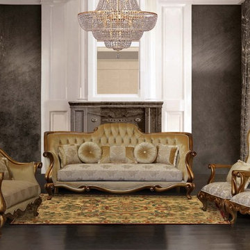 Carlotta Luxury Sofa Set ( 100% Hand Made - Mahogany Wood Solid )