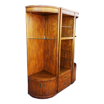 Drexel Passage Hollywood Regency Modular Shelving Curio Hutch