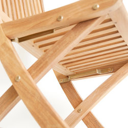 Wintons Teak Rennes Folding Chair - Outdoor Dining Chairs