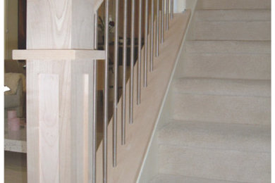 Example of a trendy staircase design in Tampa