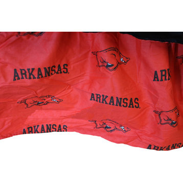 Arkansas Razorbacks Printed Dust Ruffle, Queen