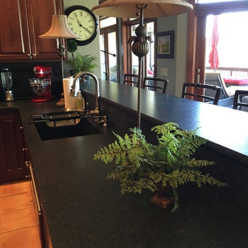 Black Pearl Satin Granite Kitchen Counter tops