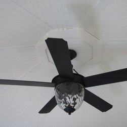 Custom beaded ceiling in gazebo - Ceiling Fans